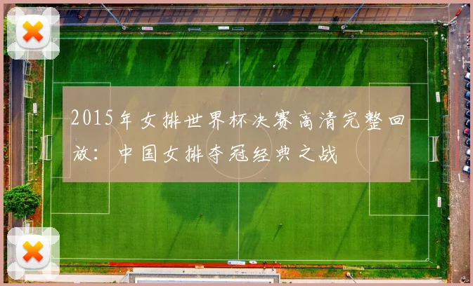2015年女排世界杯决赛高清完整回放：中国女排夺冠经典之战